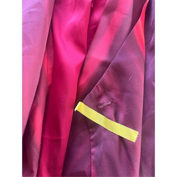 Socialite Stripe Long Sleeve Satin Wrap Dress NEW NWT - Picture 9 of 12